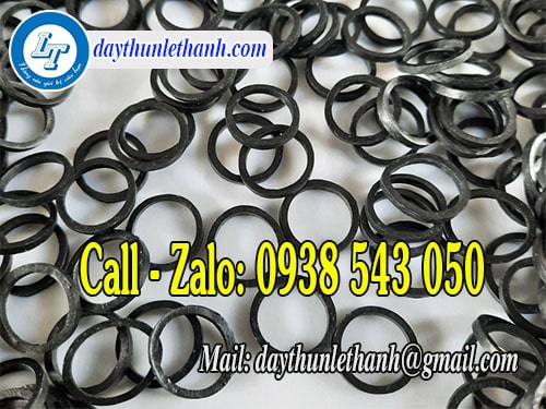 Dây thun khoanh màu đen giá sỉ Dây thun khoanh màu đen
