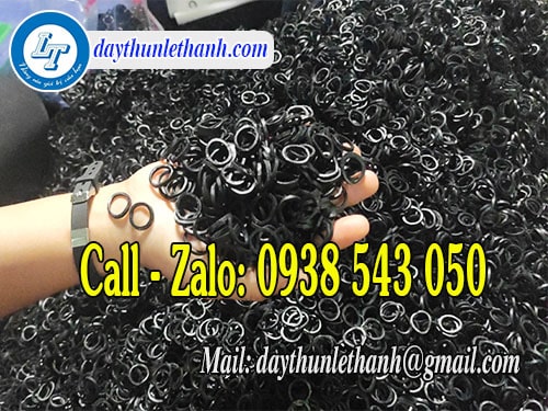 Dây thun màu đen cột bọc trái cây giá sỉ Dây thun màu đen