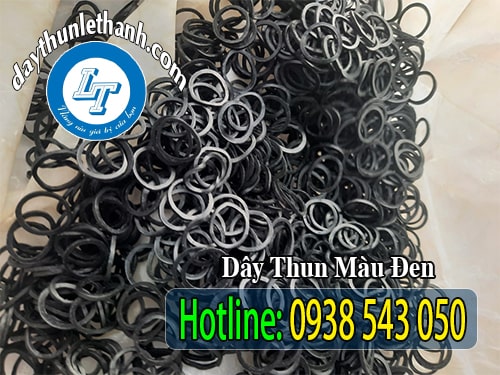 Dây thun màu đen cột ổi, dây thun mau đen 12mm Dây thun màu đen cột ổi, dây thun mau đen 12mm