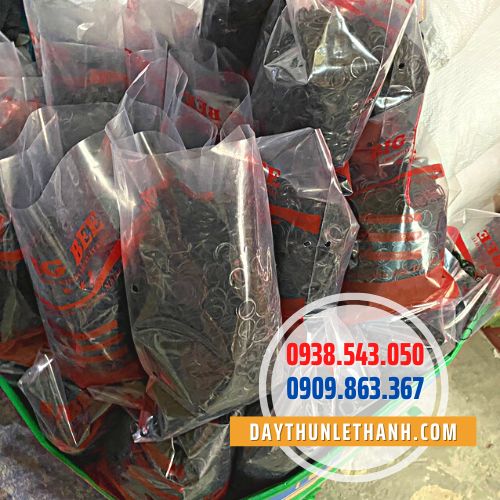 Dây thun đen đóng bịch 500gam Dây thun đen đóng bịch 500gam