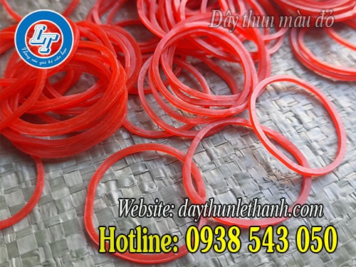 Dây thun màu đỏ size 38mm Dây thun màu đỏ