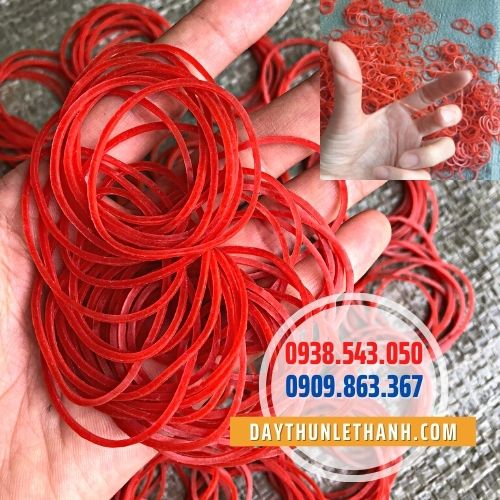 Dây thun màu đỏ