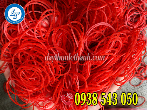 Dây thun màu đỏ size 38mm Dây thun màu đỏ