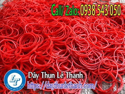 Dây thun màu đỏ Dây thun màu đỏ