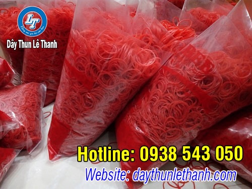 Dây thun màu đỏ chất lượng, giá rẻ tại kho Lê Thanh Dây thun màu đỏ