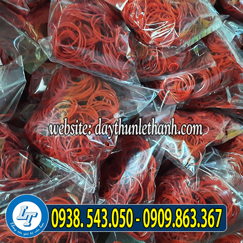Dây thun màu đỏ size đại 38mm Dây thun màu đỏ size đại 38mm