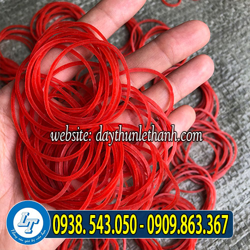 Dây thun màu đỏ size đại 38mm Dây thun màu đỏ size đại 38mm