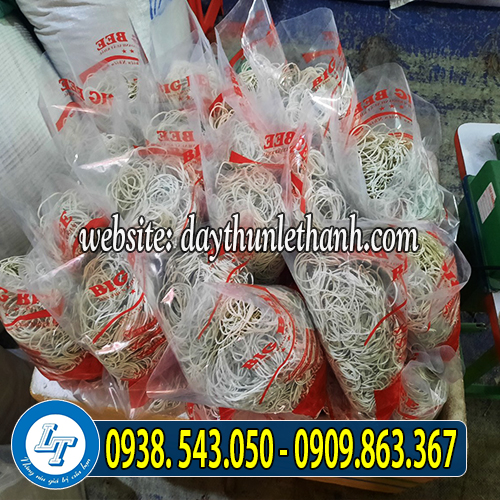 Dây thun màu trắng Dây thun màu trắng