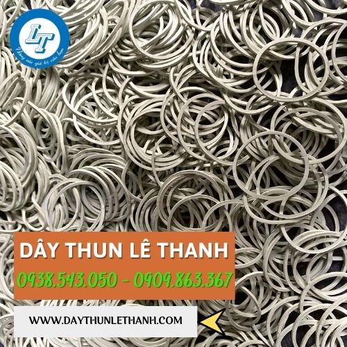 Dây thun màu trắng Dây thun màu trắng