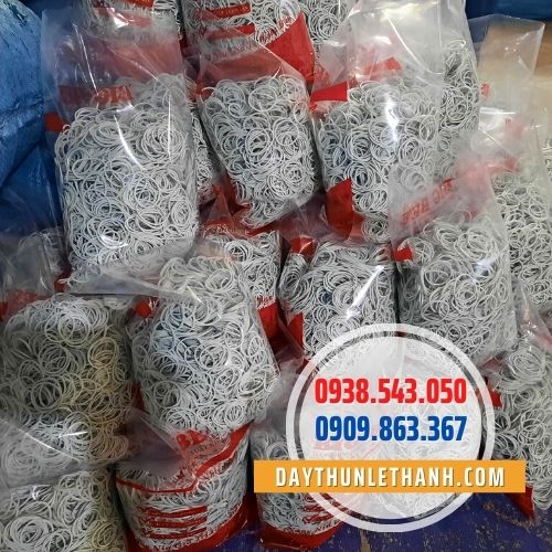 Dây thun màu trắng Dây thun màu trắng