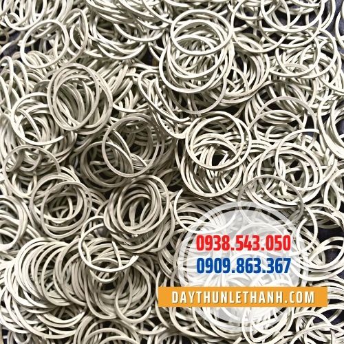 Dây thun màu trắng Dây thun màu trắng