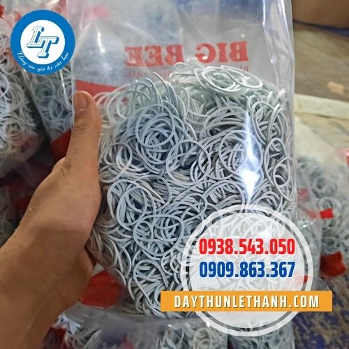 Dây thun màu trắng Dây thun màu trắng