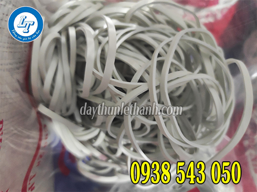 Dây thun màu trắng bản lớn giá rẻ Dây thun khoanh màu trắng