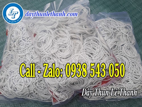 Dây thun màu trắng Dây thun màu trắng