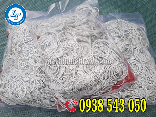 Dây thun màu trắng sữa đóng bịch 500gam Dây thun màu trắng sữa đóng bịch 500gam