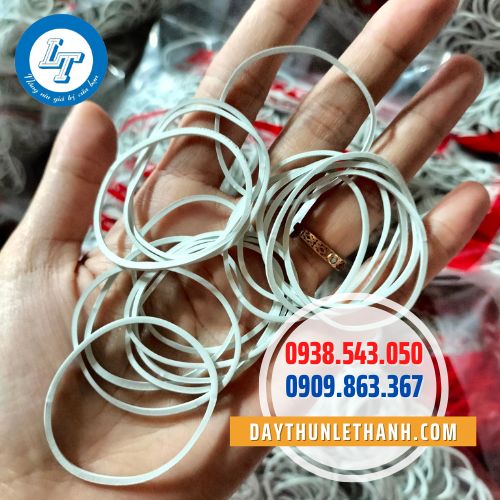 Dây thun màu trắng Dây thun màu trắng
