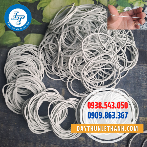 Dây thun màu trắng Dây thun màu trắng