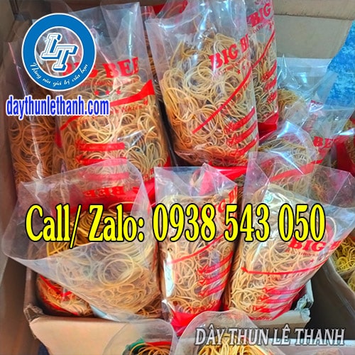 Dây thun màu vàng đóng bao 500gam Dây thun màu vàng