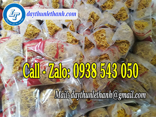 Dây thun màu vàng đóng bịch 500gam cho sỉ Dây thun màu vàng