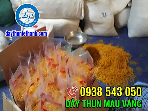 Dây thun màu vàng giá sỉ rẻ tại kho Dây thun màu vàng