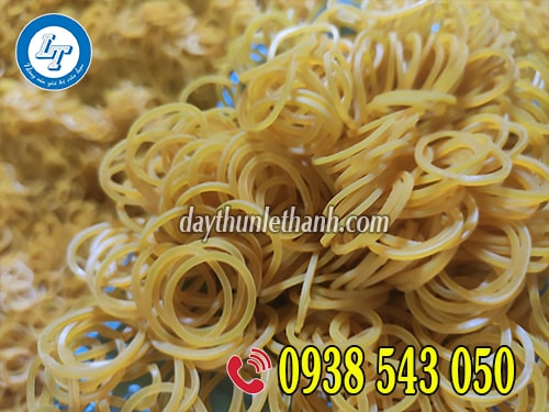 Dây thun màu vàng size tiểu Dây thun màu vàng