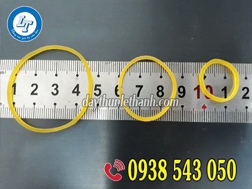Dây thun màu vàng 3size tiểu, trung, đại Dây thun màu vàng