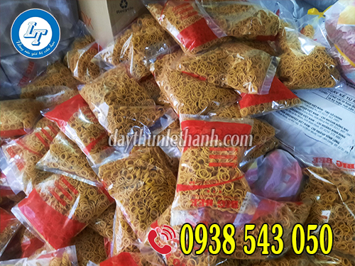 Dây thun màu vàng size tiểu Dây thun màu vàng size tiểu