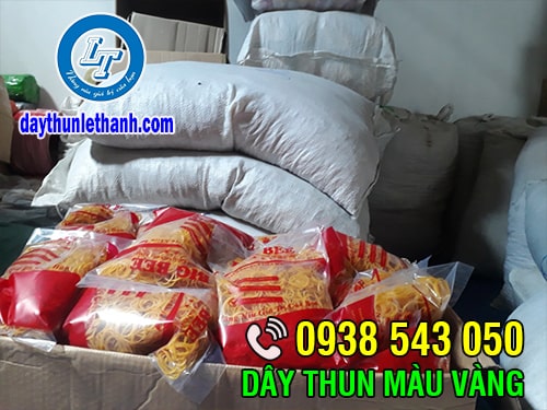 Dây thun màu vàng gá rẻ tại kho Dây thun màu vàng
