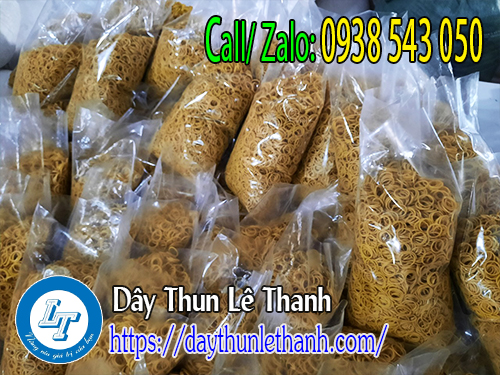 Dây thun xe vàng đóng bịch 500gam Dây thun xe vàng đóng bịch 500gam