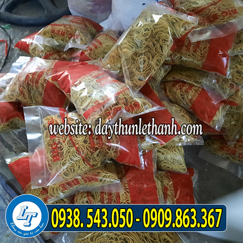 Dây thun màu vàng đóng bịch 500gam Dây thun màu vàng đóng bịch 500gam