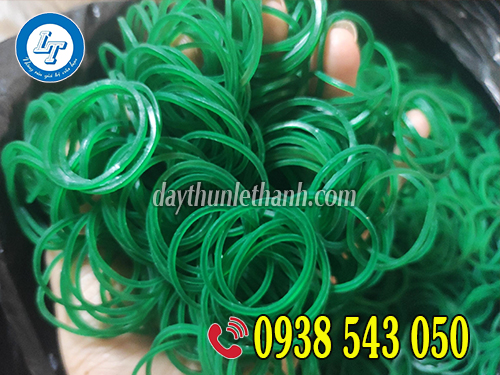 Dây thun màu xanh Dây thun màu xanh