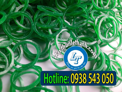 Dây thun màu xanh đường kính 16mm Dây thun màu xanh đường kính 16mm