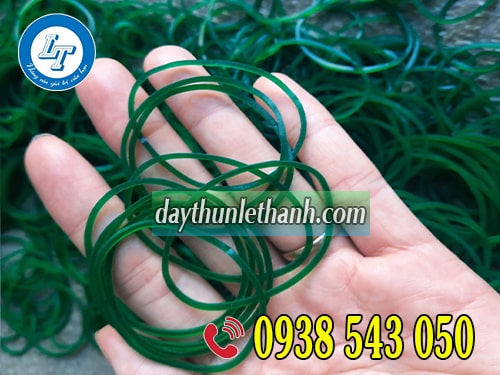Dây thun màu xanh bản nhỏ Dây thun màu xanh