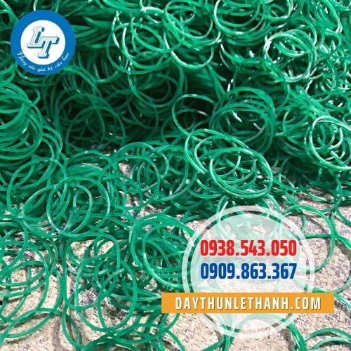 Dây thun màu xanh Dây thun màu xanh