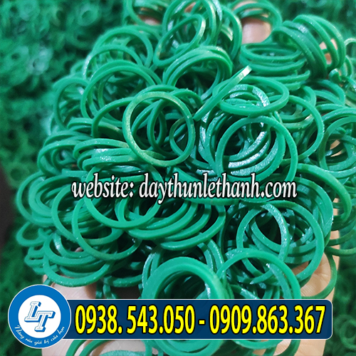 Dây thun màu xanh size tiểu 16mm Dây thun màu xanh size tiểu 16mm