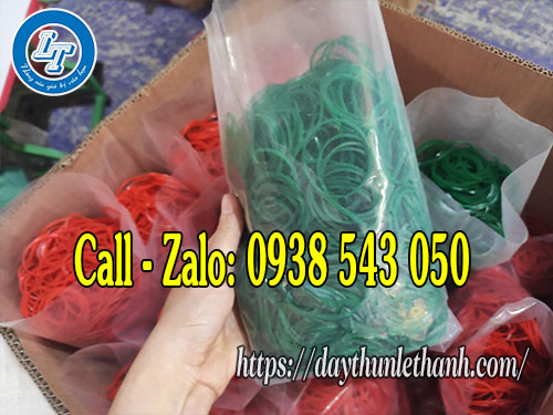 Dây thun màu xanh bịch 500gam Dây thun màu xanh