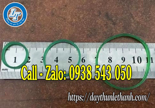 Dây thun màu xanh 3 size 16mm, 25mm, 38mm Dây thun màu xanh