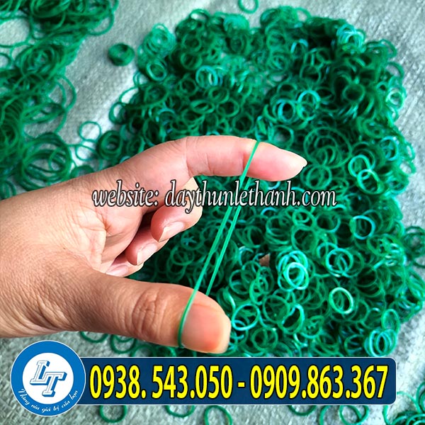 Dây thun màu xanh