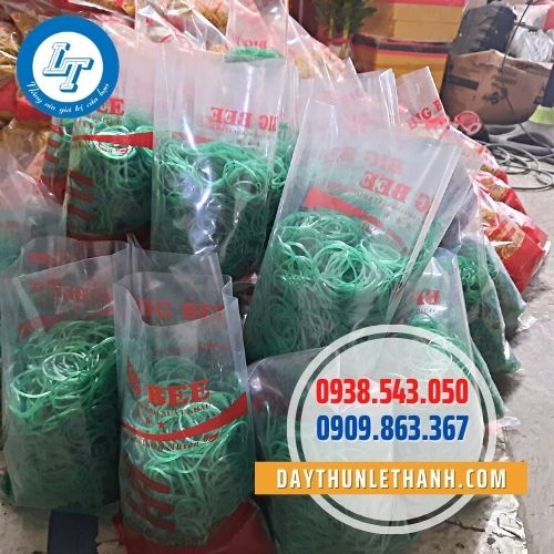 Dây thun khoanh đóng bịch 500gam Dây thun khoanh đóng bịch 500gam