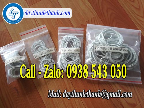 Dây thun màu trắng sữa kích thước đa dạng Dây thun màu trắng sữa