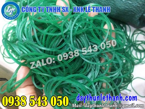 Dây thun màu xanh size 38mm Dây thun màu xanh