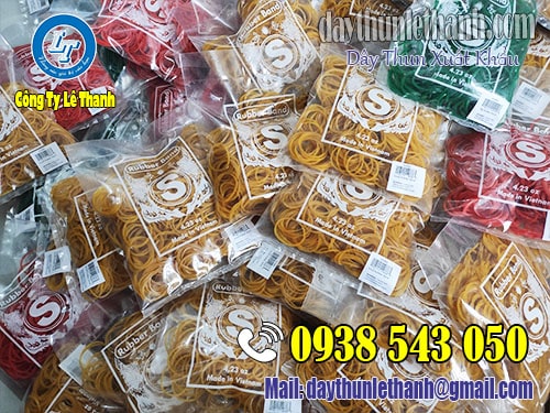 Dây thun xuất khẩu đóng bịch 200gam Dây thun xuất khẩu đóng bịch 200gam