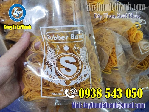 Dây thun xuất khẩu đóng bịch 200gam Dây thun xuất khẩu đóng bịch 200gam