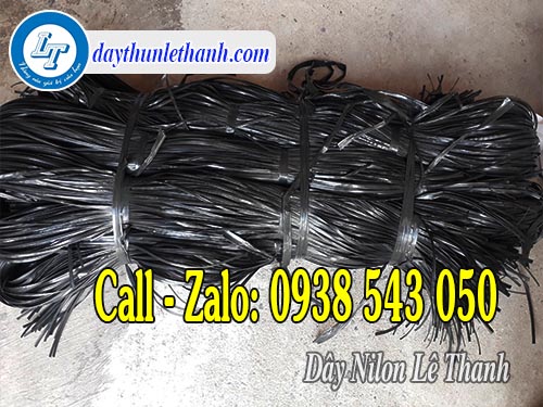 Dây nilon kẽm nhuyễn màu đen Dây nilon kẽm nhuyễn