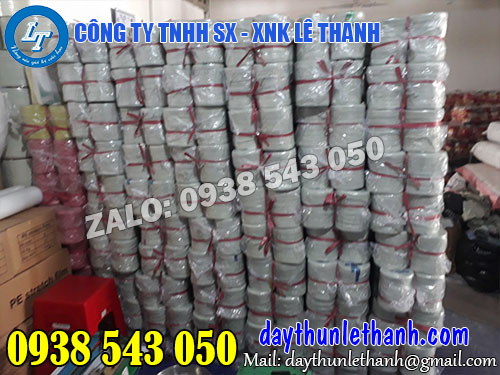 Dây nilon ống màu trắng 1kg giá tốt tại kho Lê Thanh Dây nilon ống màu trắng 1kg