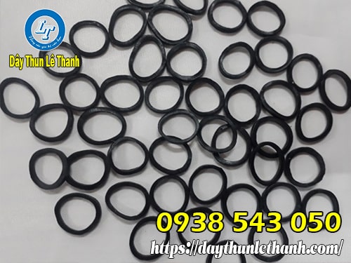 Dây thun khoanh cao su màu đen Dây thun khoanh cao su