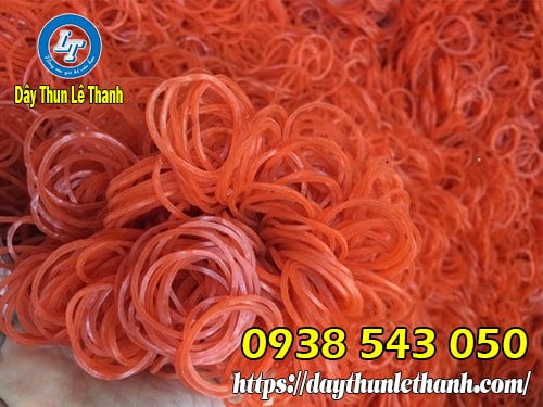 Dây thun cao su màu đỏ, giá rẻ tại kho Dây thun cao su
