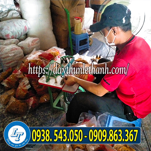 Dây thun màu vàng đóng bịch tại kho Dây thun màu vàng đóng bịch tại kho