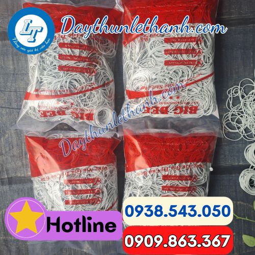 đóng gói dây thun trắng sữa 500g 1 túi đóng gói dây thun trắng sữa 500g 1 túi