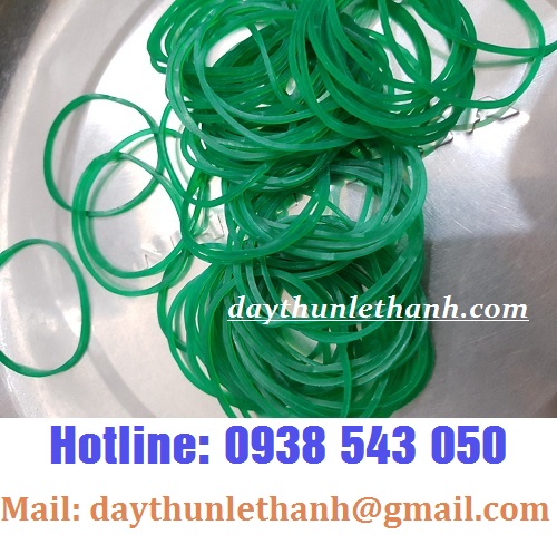 DÂY THUN XANH ĐỒNG ĐỀU MÀU